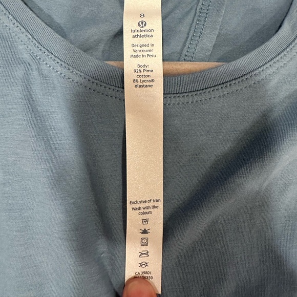 Lululemon All Tied Up Tank Seascape size 8 - Picture 6 of 7